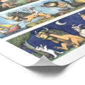 Wo die wilden Dinge Szenen sind Poster (Ecke)