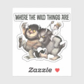 Wo die wilden Dinge Zeichen sind Aufkleber (Blatt)
