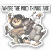 Wo die wilden Dinge Zeichen sind Aufkleber (Vorderseite)
