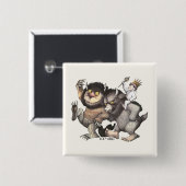 Wo die wilden Dinge Zeichen sind Button (Vorne & Hinten)