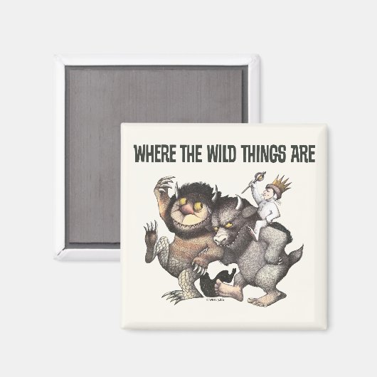 Wo die wilden Dinge Zeichen sind Magnet (Vorderseite/Rückseite)