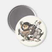 Wo die wilden Dinge Zeichen sind Magnet (Vorderseite/Rückseite)