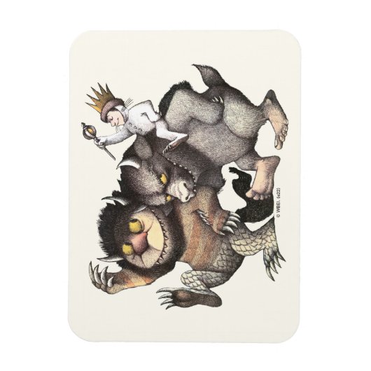 Wo die wilden Dinge Zeichen sind Magnet (Vertikal)