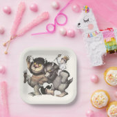 Wo die wilden Dinge Zeichen sind Pappteller (Party)