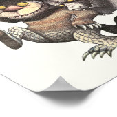 Wo die wilden Dinge Zeichen sind Poster (Ecke)