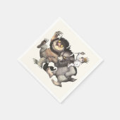 Wo die wilden Dinge Zeichen sind Serviette (Ecke)