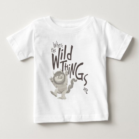 Wo die wilden Dinge zitieren Baby T-shirt (Vorderseite)
