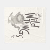 Wo die wilden Dinge zitieren Fleecedecke (Vorderseite (Horizontal))