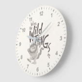 Wo die wilden Dinge zitieren Große Wanduhr (Winkel)