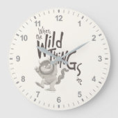 Wo die wilden Dinge zitieren Große Wanduhr (Vorderseite)
