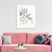 Wo die wilden Dinge zitieren Leinwanddruck (Insitu (Wohnzimmer))