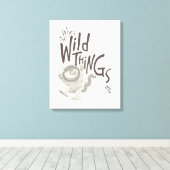 Wo die wilden Dinge zitieren Leinwanddruck (Insitu (Holzboden))