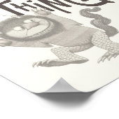 Wo die wilden Dinge zitieren Poster (Ecke)