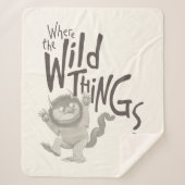 Wo die wilden Dinge zitieren Sherpadecke (Vorderseite)