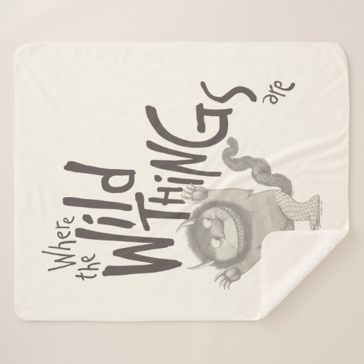 Wo die wilden Dinge zitieren Sherpadecke (Vorderseite (Horizontal))