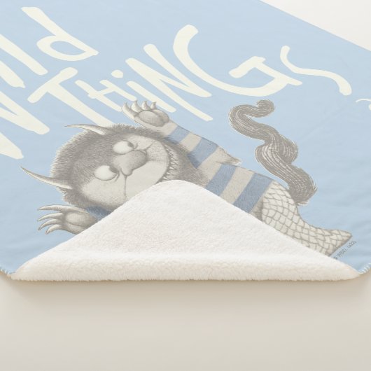 Wo die wilden Dinge zitiert werden - blau Sherpadecke (3/4)