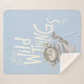 Wo die wilden Dinge zitiert werden - blau Sherpadecke (Vorderseite (Horizontal))