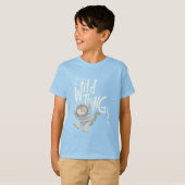 Wo die wilden Dinge zitiert werden - blau T-Shirt (Vorne ganz)