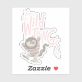 Wo die wilden Dinge zitiert werden - rosa Aufkleber (Blatt)