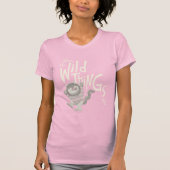 Wo die wilden Dinge zitiert werden - rosa T-Shirt (Vorderseite)