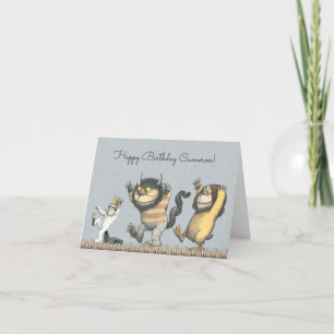 Wo die wilden Kerle wohnen   Alles Gute zum Geburt Karte