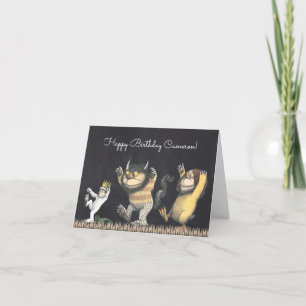 Wo die wilden Kerle wohnen   Alles Gute zum Geburt Karte