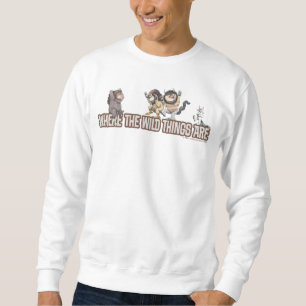 Wo die wilden Kerle wohnen Charaktere auf dem Logo Sweatshirt