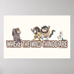 Wo die wilden Kerle wohnen Charaktere auf Logo Poster