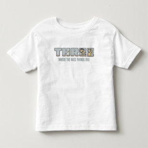 Wo die wilden Kerle wohnen Dritter Geburtstag Kleinkind T-shirt