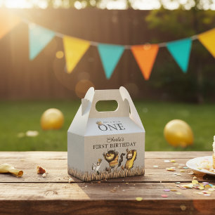 Wo die wilden Kerle wohnen Erster Geburtstag Geschenkschachtel