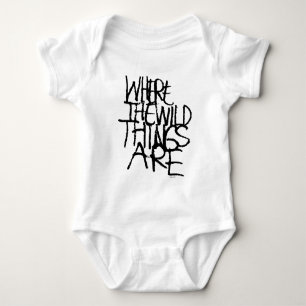 Wo die wilden Kerle wohnen Handschriftlich Baby Strampler