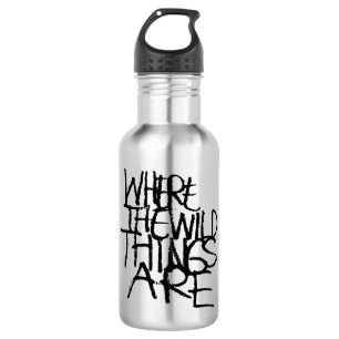 Wo die wilden Kerle wohnen   Handschriftlich Edelstahlflasche