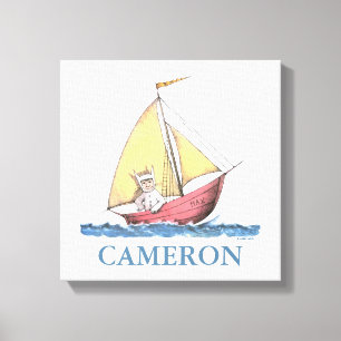 Wo die wilden Kerle wohnen   Max segelt Leinwanddruck