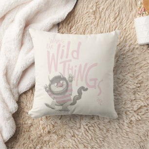 Wo die wilden Kerle wohnen Zitat - Pink Kissen