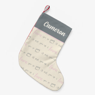 Wo die wilden Kerle wohnen Zitatmuster Kleiner Weihnachtsstrumpf
