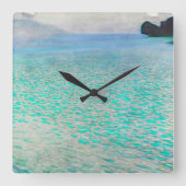 Wo die Zeit die Kunst trifft: Gustav Klimt Atterse Quadratische Wanduhr (Vorderseite)