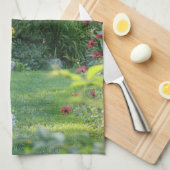 Wo drei Gärten sich treffen Handtuch (Viertel Falte)