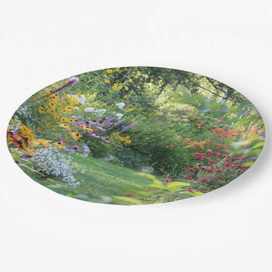 Wo drei Gärten sich treffen Pappteller (Schrägansicht)