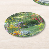 Wo drei Gärten sich treffen, Wegwerf Runder Pappuntersetzer (Angewinkelt)