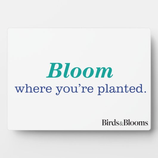 Wo du gepflanzt bist fotoplatte (Vorderseite)