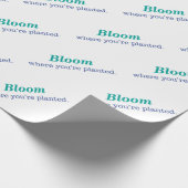 Wo du gepflanzt bist geschenkpapier (Ecke)