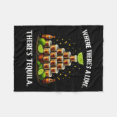 Wo eine Limette ist, gibt es Party-Crew-Design Whe Fleecedecke (Vorderseite (Horizontal))