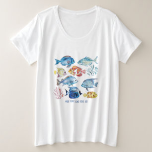 Wo Energie fließt Große Größe T-Shirt