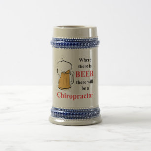Wo es Bier - Chiropraktor gibt Bierglas