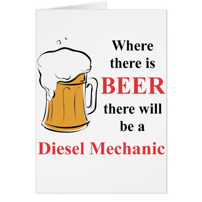 Wo es Bier - Dieselmechaniker gibt (Vorne)