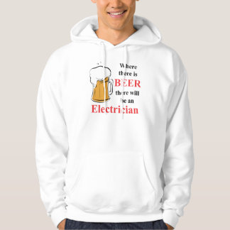 Wo es Bier - Elektriker gibt Hoodie