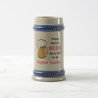 Wo es Bier - Englischlehrer gibt Bierglas