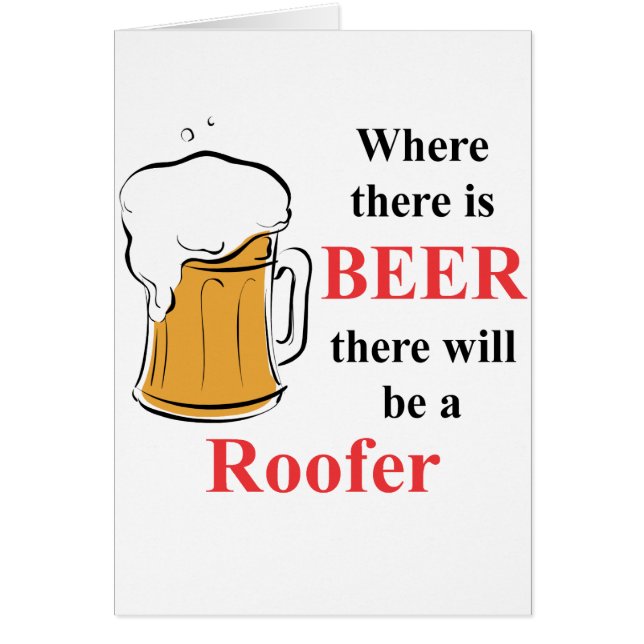 Wo es Bier - Roofer gibt (Vorne)