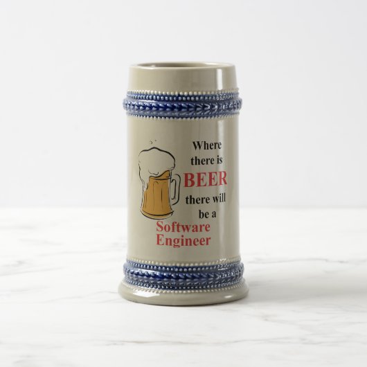 Wo es Bier - Software Engineer gibt Bierglas (Mittel)