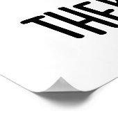 Wo es einen Wal gibt, gibt es ein gewölbtes, sonni Poster (Ecke)